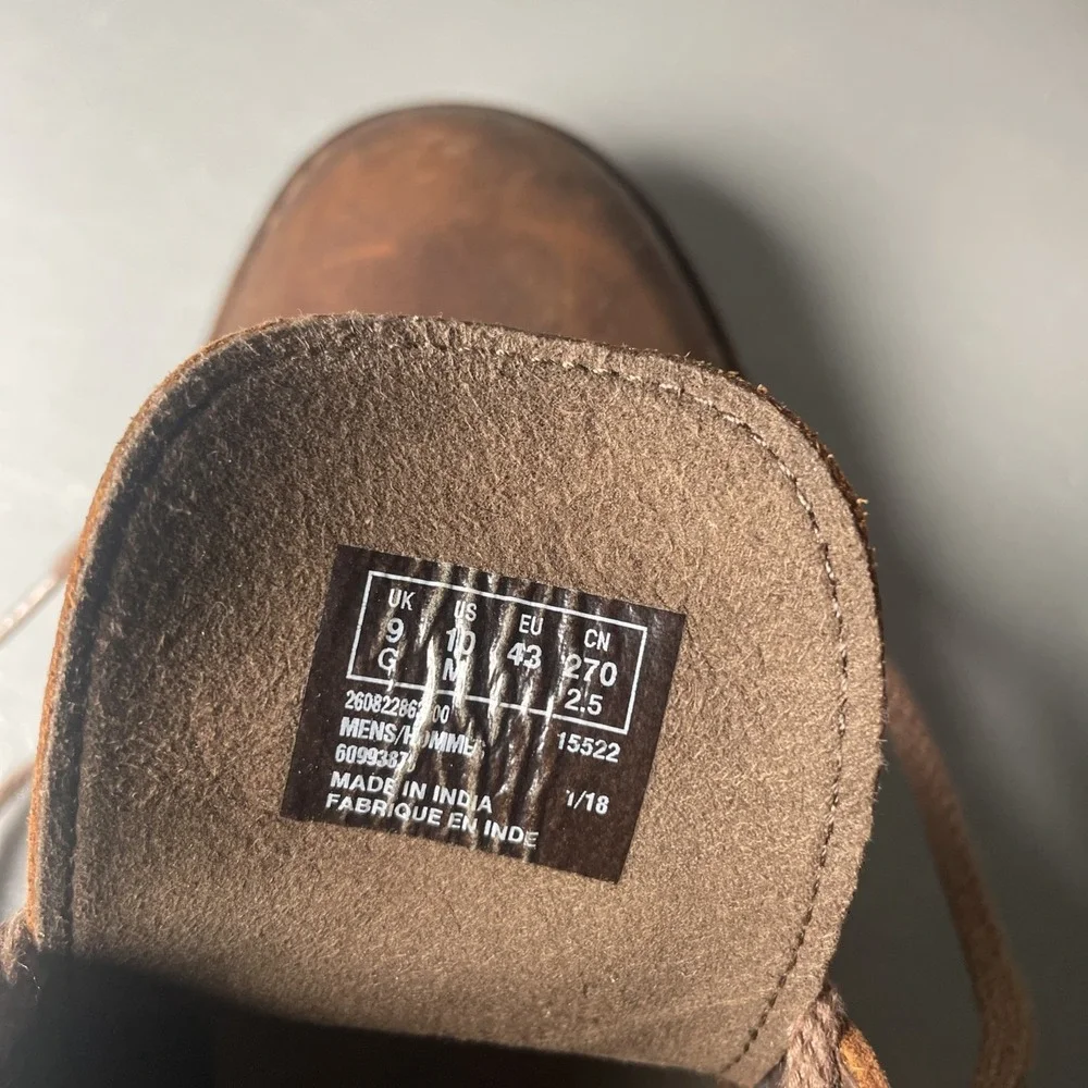 Clarks Men's Bushacre Chukka Boots‎ Size 10